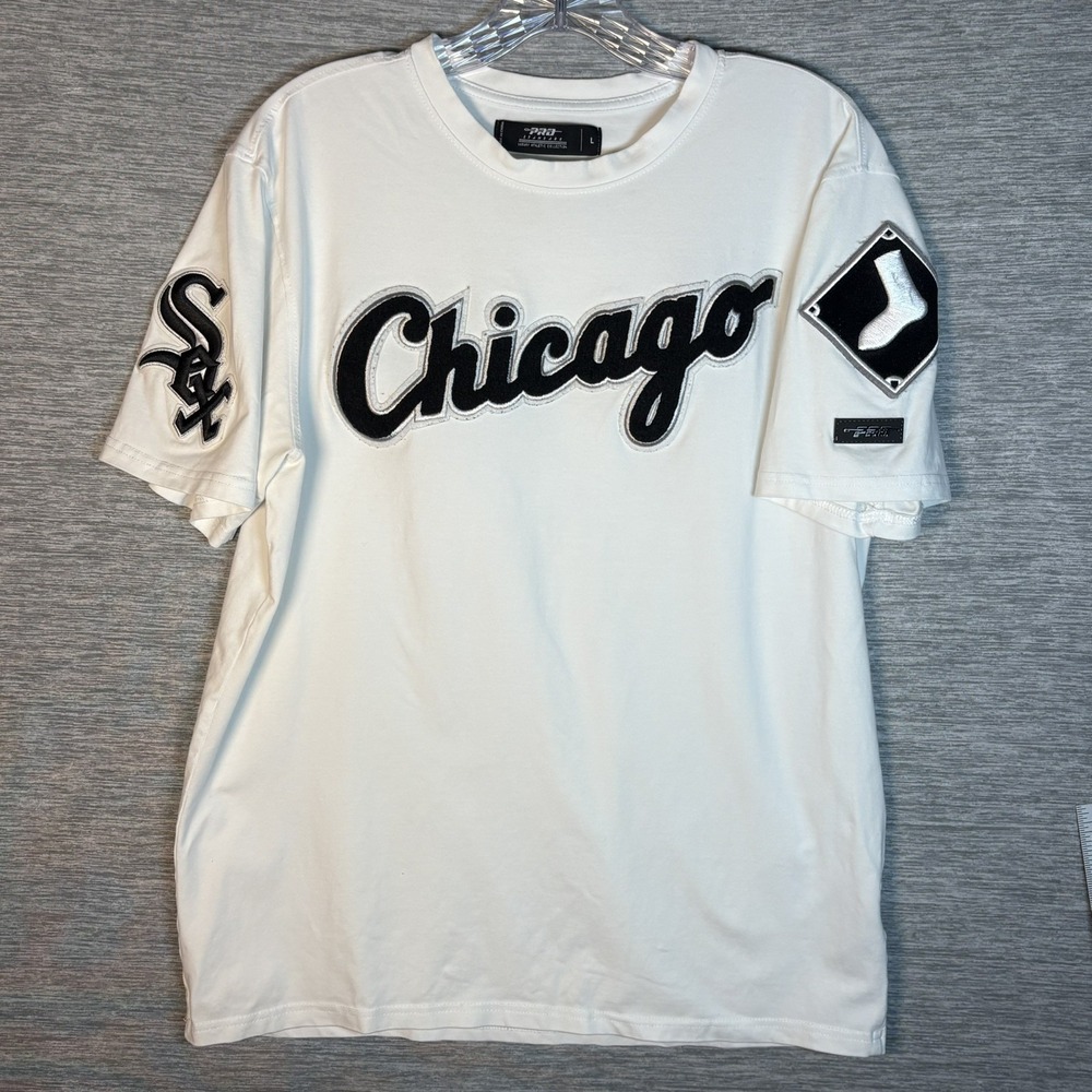 Pro Standard - MLB Chicago White Sox Script Logo T-Shirt White Men's Size L